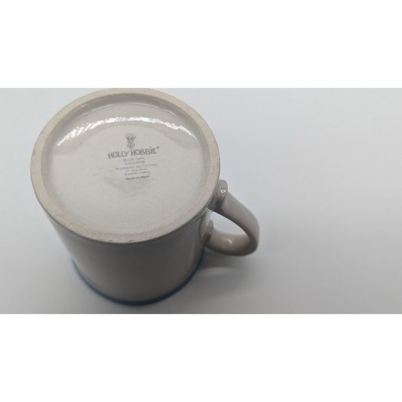 Vintage Holly Hobbie Blue Girl Mug 2 Kids and Geese Sweet Japan Stoneware - Picture 8 of 12